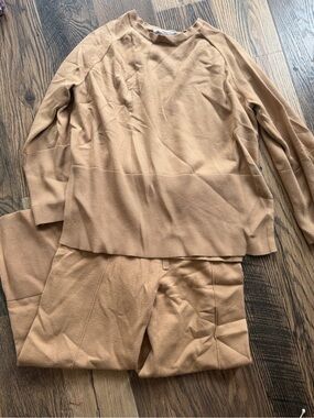 Anrabess Sweater Set in Tan Neutral Lounge Casual Cozy Relax Fall Winter